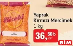 BİZEBİ YAPRAK KIRMIZI MERCİMEK 1 KG BİZEBİ YAPRAK KIRMIZI MERCİMEK 1 KG